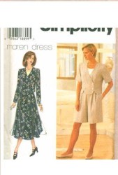 7126 2 BRSTD SS-LS BUTTON TOP,SHORTS,LONG SKIRT PATTERN 8-18